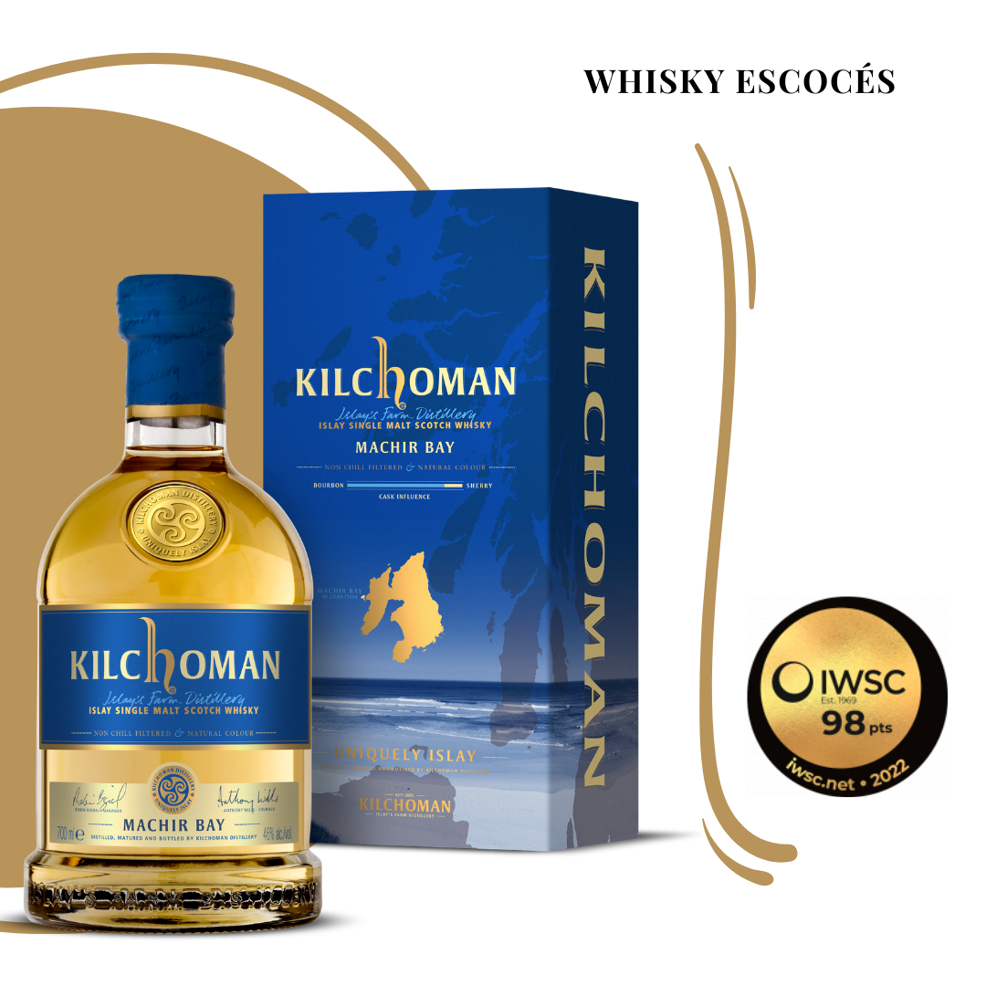 Kilchoman Machir Bay con medalla Los mejores whiskies calidad precio para regalar esta Navidad