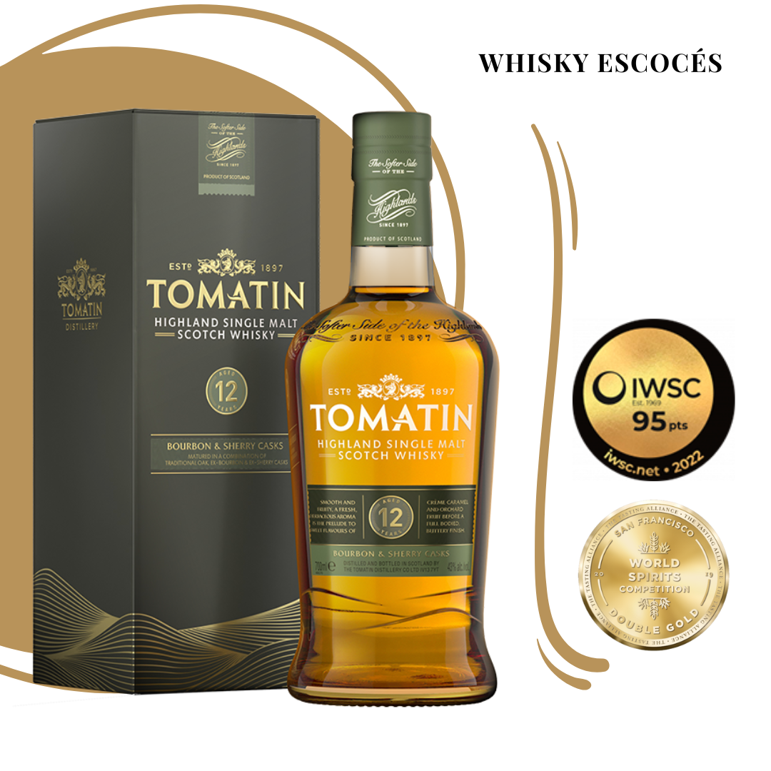 Tomatin 12 single malt whisky con medallas Los mejores whiskies calidad precio para regalar esta Navidad